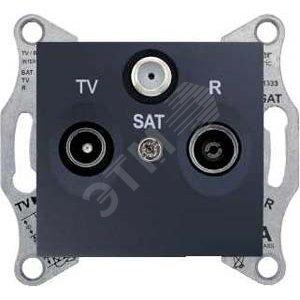 Sedna Розетка оконечная TV/R/SAT графит (SDN3501370)