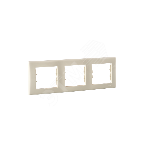 Sedna Рамка 3 поста горизонтальная бежевый