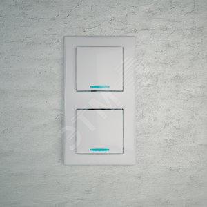 Sedna Рамка х2 бел вертик - Schneider Electric