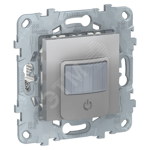 Датчик движения UNICA NEW Wiser c универсальным кнопочным LED диммером алюминий - Schneider Electric