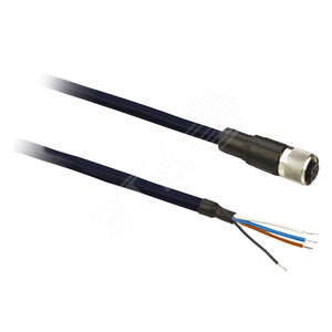 КОННЕКТ. М12 С КАБЕЛ. 5М, 4 ПИН, РОЗЕТКА - Schneider Electric