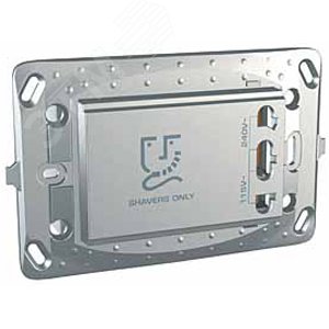 Unica TOP Алюминий Розетка для электробритв | MGU5.064.30 | Schneider Electric - фото 4