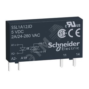 ТВЕРДОТЕЛЬНОЕ РЕЛЕ, 1 ФАЗА, 2А | SSL1A12BD | Schneider Electric