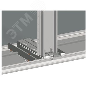 Комплект: рейки регулируемые верхняя и нижняя 500мм 7