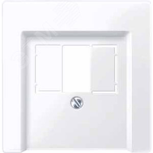 Накладка для телекоммуникационной розетки белая (MTN296025) 5