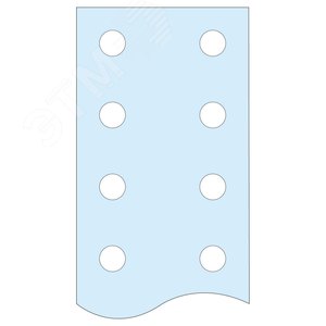 ПЕРФОРИРОВАННАЯ ВЕРТИКАЛЬНАЯ ШИНА PE, 50x5 ММ - SE (Schneider)