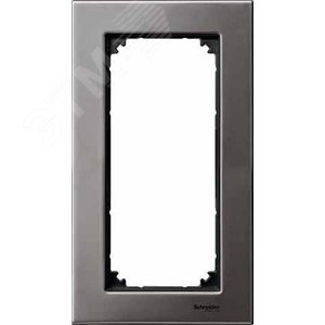 РАМКА МЕТАЛ.2-МЕСТНАЯ Б/ПЕРЕГ.СЕР.РОДИЙ | MTN403814 | Schneider Electric - фото 5