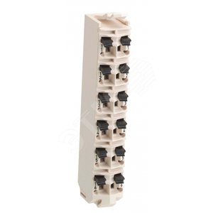 КЛЕММНЫЕ КОЛОДКИ-6 КОНТАКТОВ-24В= БЕЛЫЙ - Schneider Electric