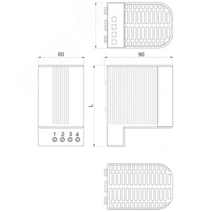 НАГРЕВАТЕЛЬ 90ВТ 24В | NSYCR100WU1C | Schneider Electric 2