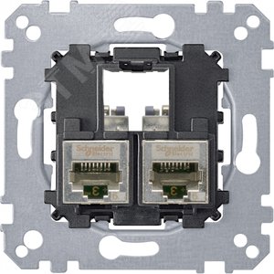 Actassi Розетка компьютерная 2xRJ45 категория 5е STP (MTN4575-0012) - Schneider Electric