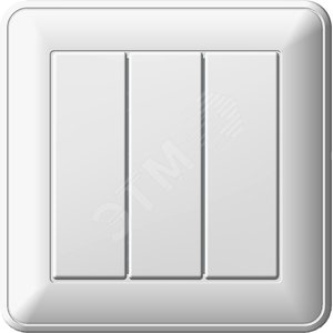 Wessen 59 Белый Выключатель 3-клавишный 16А (сх.05) (в сборе) | VS0516-351-18 | Schneider Electric - Schneider Electric