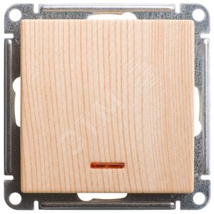 Wessen 59 Сосна Выключатель 1-клавишный с подсветкой, 10А | VS110-151-7-86 | Schneider Electric - Schneider Electric