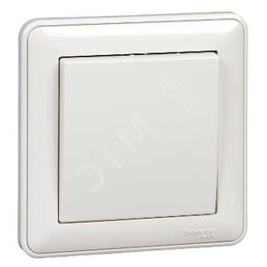 W59 Выключатель одноклавишный, с самовозвратом, 10АХ, в сборе, белый - Schneider Electric