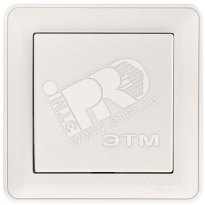 W59 Выключатель одноклавишный 2-полюсный, 10АХ, в сборе, белый