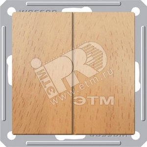W59 Выкл-ль 2кл скр. 16А в рамку (бук) - Schneider Electric