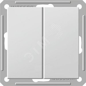 Wessen 59 Матовый хром Переключатель 2-клавишный (сх.6) | VS616-256-5-86 | Schneider Electric - Schneider Electric