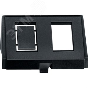 ВСТАВКА ДЛЯ ДЖЕКОВ RJ Х2, ЧЕРНЫЙ | MTN464398 | Schneider Electric - фото 3