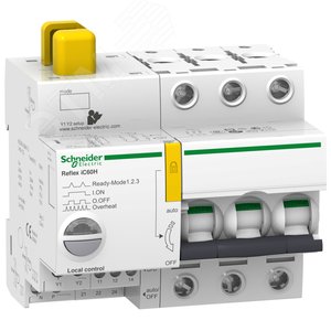 Выключатель автоматический трехполюсный REFLEX iC60H Ti24 40А C 15кА | A9C65340 | Schneider Electric 3