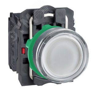 Кнопка 22мм 48-120В белая с подсветкой (XB5AW31G5) 3