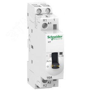 МОДУЛЬНЫЙ КОНТАКТОР С РУЧНЫМ УПРАВЛЕНИЕМ iCT16A 1Н | A9C23515 | Schneider Electric - фото 2