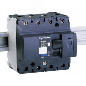 Выключатель автоматический четырехполюсный NG125N 125А C 25кА | 18662 | Schneider Electric 4