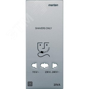ЦЕНТР.ПЛАТА РОЗЕТКИ Д/ЭЛЕКТРОБРИТВЫ АЛЮМ | MTN213560 | Schneider Electric - фото 2