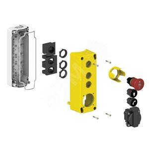 Пост кнопочный в сборе 3 команды - Schneider Electric