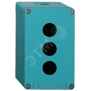 КНОПОЧНЫЙ ПОСТ, СИНИЙ, 3 ОТВ., ПОД КАБ. ВВОД ISO23 | XAPM2203H29 | Schneider Electric - Schneider Electric
