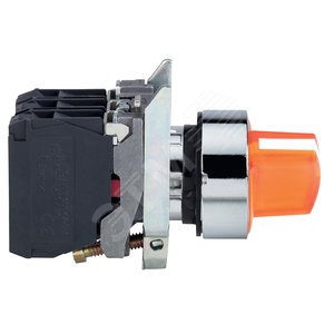 ПЕРЕКЛЮЧАТЕЛЬ 22ММ 24В ЖЕЛТЫЙ С ПОДСВЕТКОЙ | XB4BK125B5 | Schneider Electric