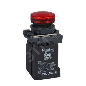 СИГН. ЛАМПА КРАСНАЯ, ВСТР. СВЕТОДИОД