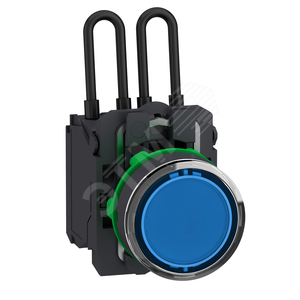 КН.С ПОДС.,С ЛАМПОЙ ТЕСТ, 24В, СИН.ПЛ