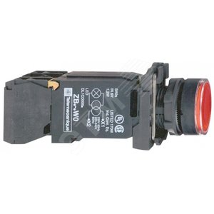 КНОПКА 22ММ 110-120В КРАСНАЯ С ПОДСВЕТКОЙ С ВОЗВРАТОМ | XB5AW3435 | Schneider Electric