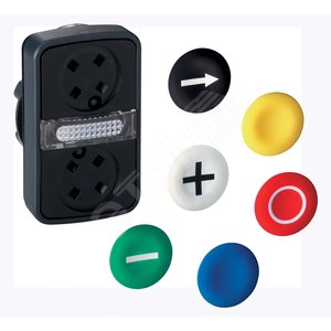 КНОПКА 22ММ ДО 350В ЖЕЛТАЯ С ПОДСВЕТКОЙ | XB5AW3565 | Schneider Electric