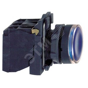 КНОПКА 22ММ 24В СИНЯЯ С ПОДСВЕТКОЙ | XB5AW36B5 | Schneider Electric