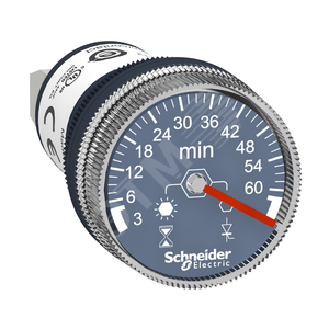 Таймер, отверстие 22мм, задержка срабатывания, 220В, 3-60мин - Schneider Electric