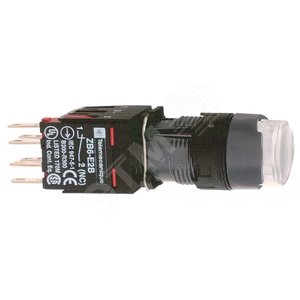 КНОПКА 16ММ БЕЛАЯ С ПОДСВЕТКОЙ XB6AE1B5B | XB6AE1B5B | Schneider Electric
