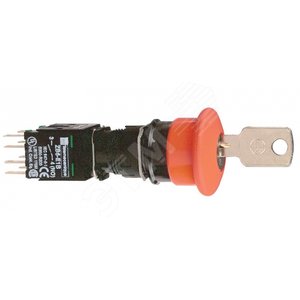 ТРИГГЕР АВАРИЙНОГО ОСТАНОВА 16ММ С КЛЮЧЕМ | XB6AS9349B | Schneider Electric - Schneider Electric
