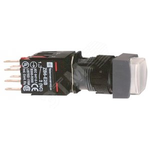 КНОПКА 16ММ 12-24В БЕЛАЯ С ПОДСВЕТКОЙ XB6CE1B5B | XB6CE1B5B | Schneider Electric - Schneider Electric
