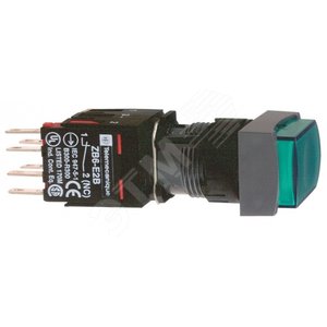 КНОПКА 16ММ 12-24В ЗЕЛЕНАЯ С ПОДСВ. КВ. XB6DE3B5B | XB6DE3B5B | Schneider Electric
