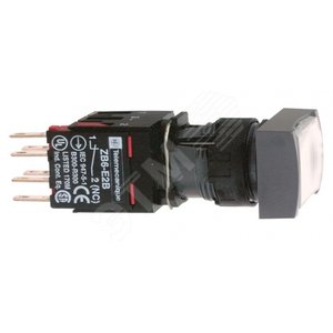 КНОПКА 16ММ 12-24В БЕЛАЯ С ВОЗВРАТОМ XB6DW1B1B | XB6DW1B1B | Schneider Electric