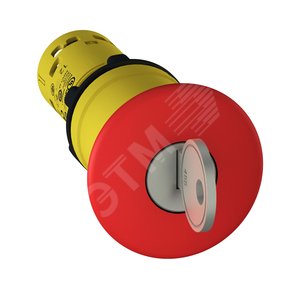 КНОПКА АВАРИЙНОГО ОСТАНОВА ТРИГГЕРН. ДЕЙ-Я КРАСНАЯ ВОЗВРАТ КЛЮЧОМ 2НЗ