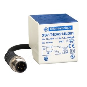 Датчик индуктивный 24-240В (XS7C4A1MPG13TF) - Schneider Electric