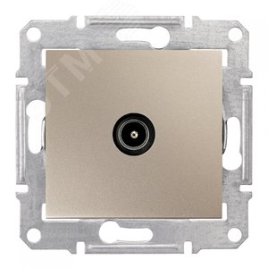 Sedna Розетка телевизионная TV оконечная 1дБ в рамку титан (SDN3201668)