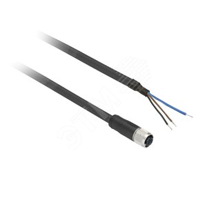 Разъем кабельный гнездовой мама 8мм, 3 pin, трехполюсный (XZCP0166L10) - Schneider Electric