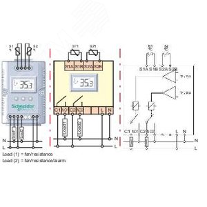 ELECTRONIC THERMOSTAT 24V C? 2 DRY CONTACT (NSYCCOTH30VID) - фото 7