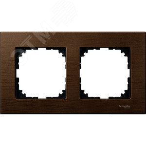 Рамка 2 поста деревянная орех (MTN4052-3473) - Schneider Electric