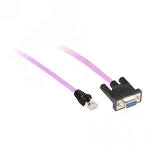 CANOPEN CABLE, 3M, SUB-D 9 FEMALE/RJ45 3