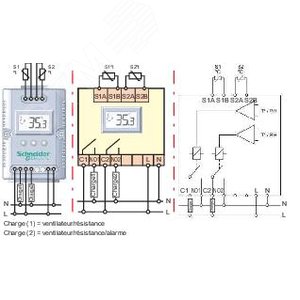 ELECTRONIC THERMOSTAT 24V C? 2 DRY CONTACT (NSYCCOTH30VID) - фото 5