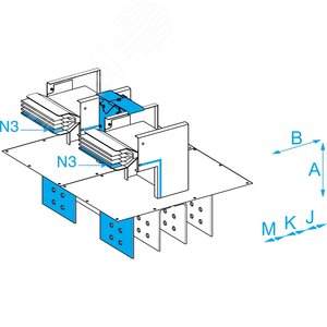 CANALIS KTC УГЛОВАЯ СЕКЦИЯ ПОДКЛЮЧЕНИЯ ПЛАШМЯ ER N3 4X6300 (KTC6300ER43) - Schneider Electric