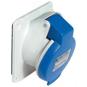 Розетка кабельная 16А 2Р+Е IP44 скрытая 220B винтовые контакты (PKF16F423) 2